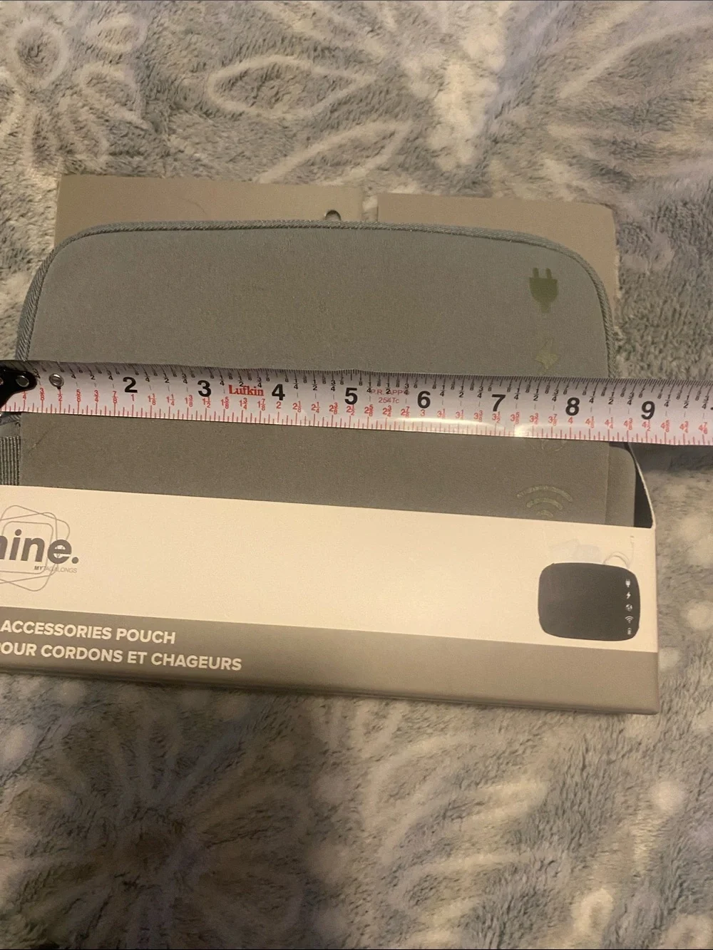 mine Gray Tech Accessories Pouch Organizer